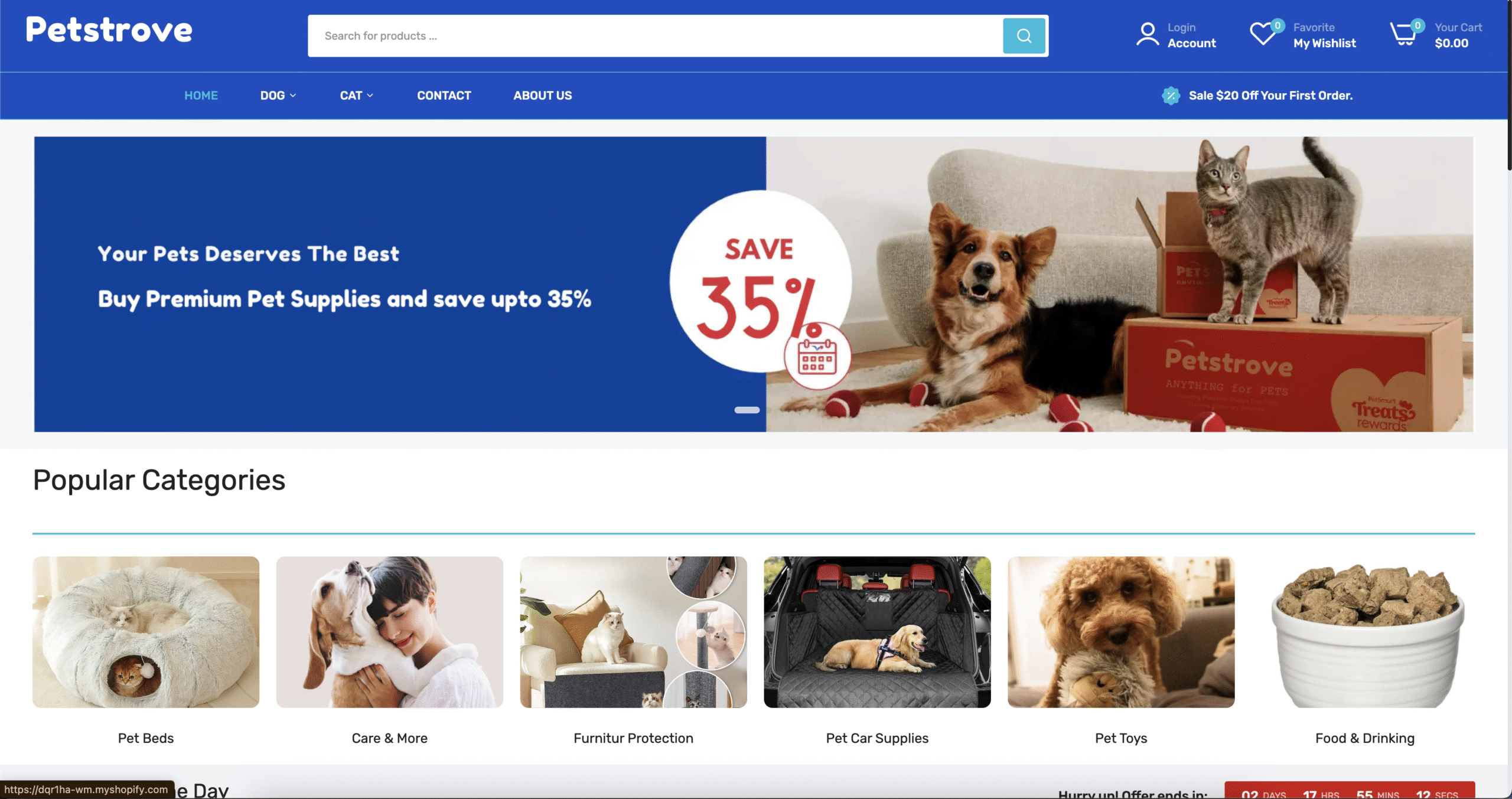 Petstrove Homepage